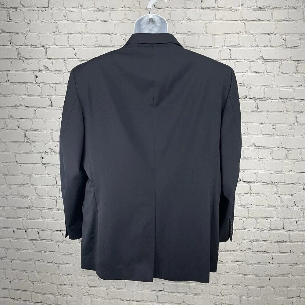 Jos A Bank Dark Navy Blue Gordon Wool 2 Button Vented Notch Suit Blazer Size 44R